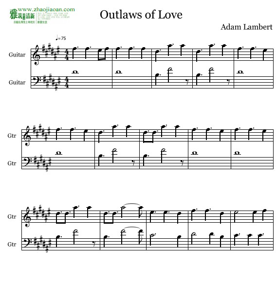 Adam Lambert - Outlaws of Love