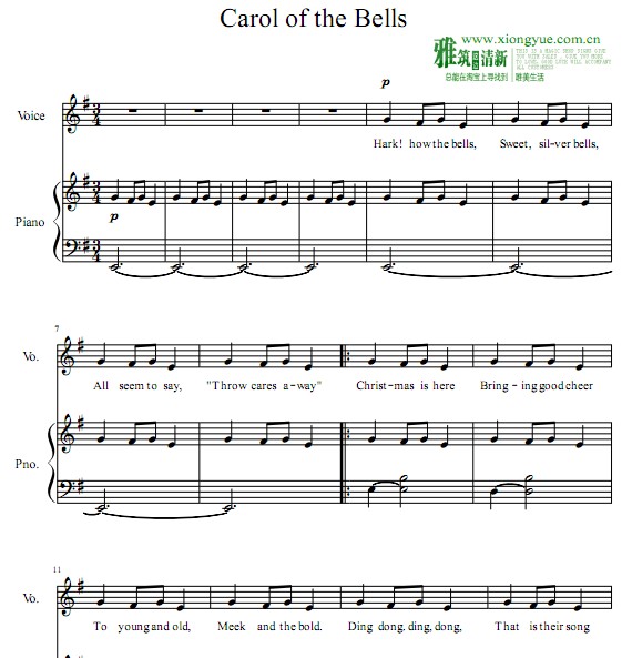 Carol of the Bellsٰ