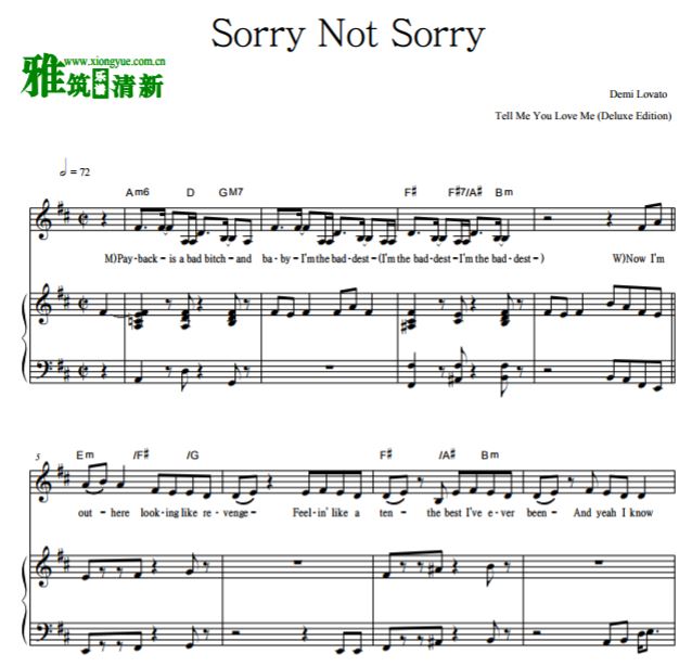 Demi Lovato - Sorry Not Sorry  