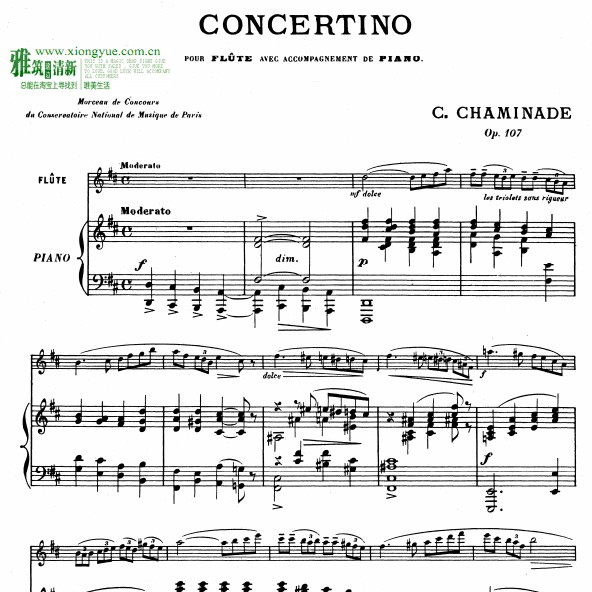 ɳȵ³СЭconcertino for flute and pianoѸ