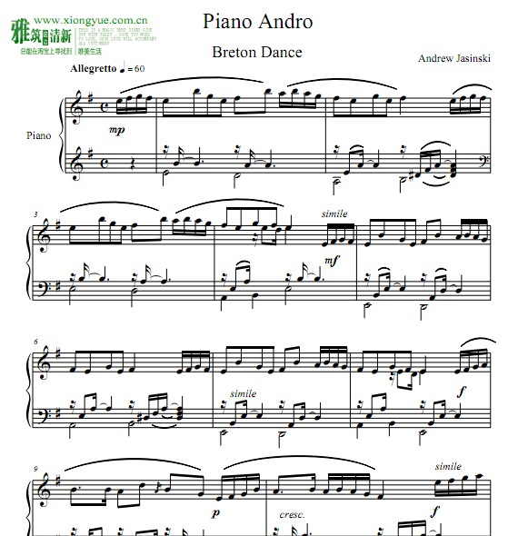 Andrew Jasinski - Piano Andro