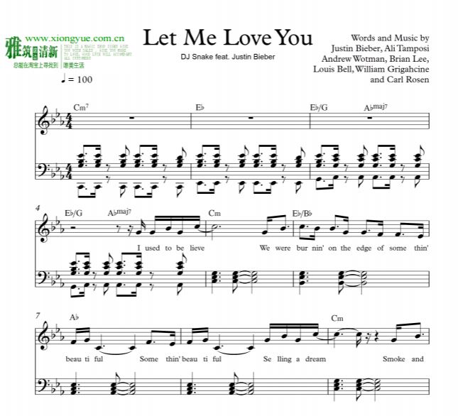 Let Me Love You (DJ Snake feat. Justin Bieber) 
