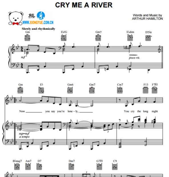 ARTHUR HAMILTON - Cry Me a River