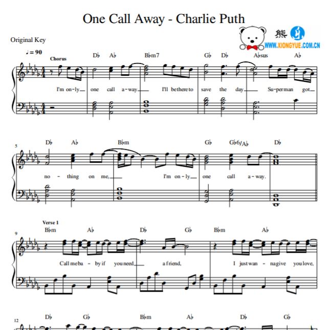 ·˹ Charlie Puth - One Call Away