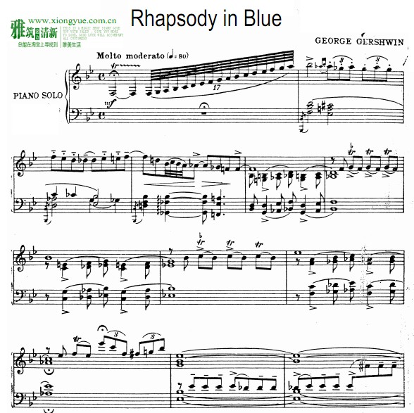 ʲ ɫ Rhapsody in Blue ԭٶ