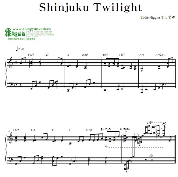 Eddie Higgins - Shinjuku Twilight 