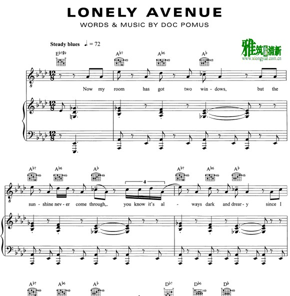 Ray Charles ·˹ - Lonely Avenue