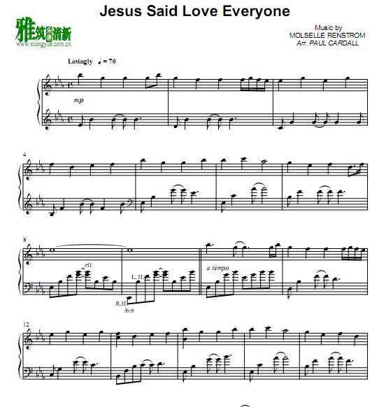 PAUL CARDALL - Jesus Said Love Everyone