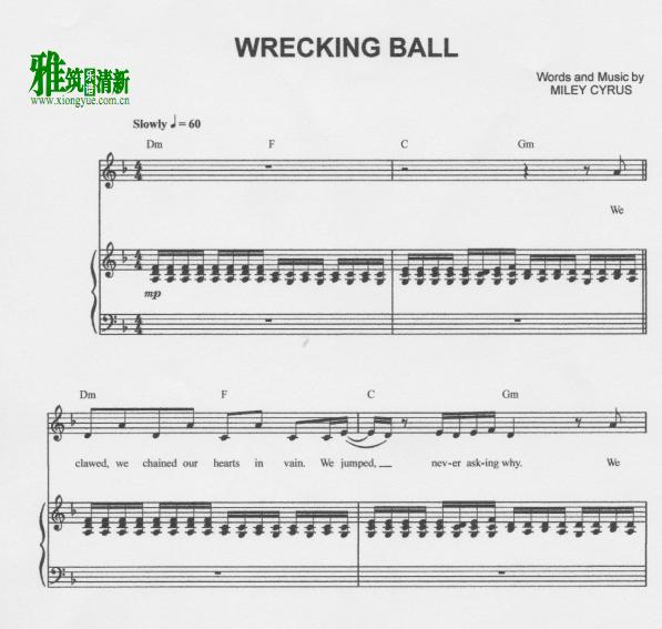 Miley Cyrus - Wrecking Ballٰ