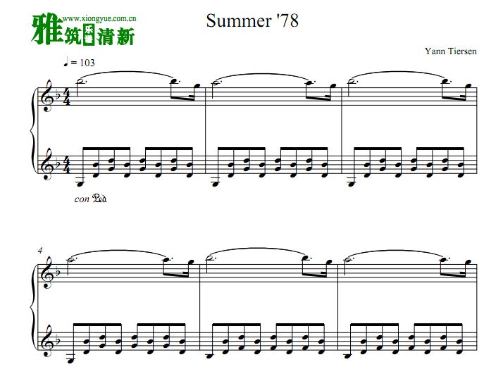 Yann Tiersen - Summer 78