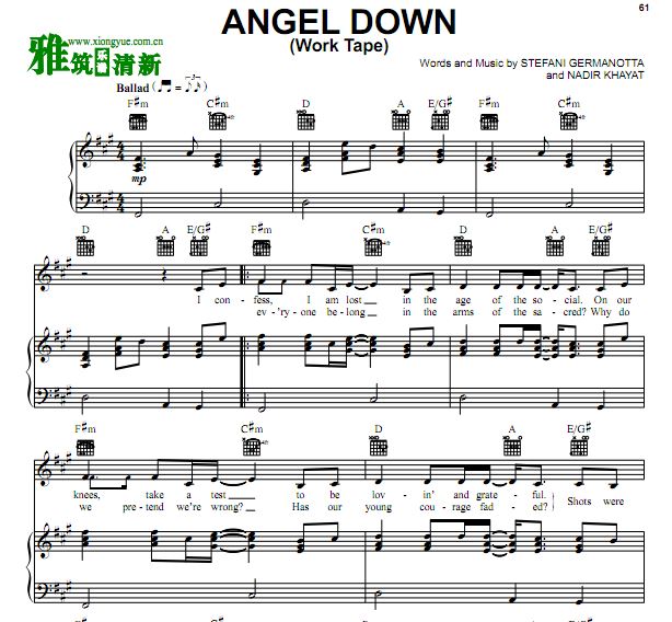 Lady Gaga - Angel Down 