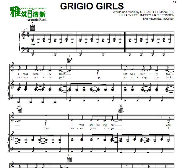 Lady Gaga - Grigio Girlsٰ