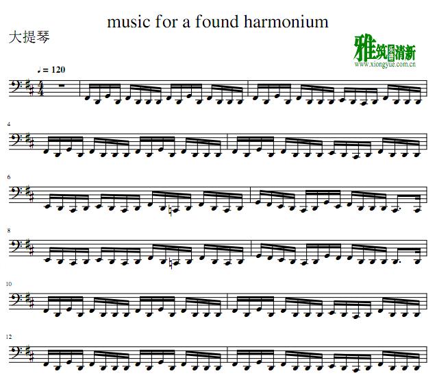 Music for a found harmonium 