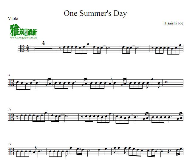 ʯ One Summer's Day