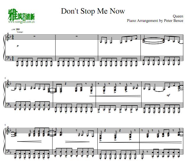 Peter Bence - Don't Stop Me Now