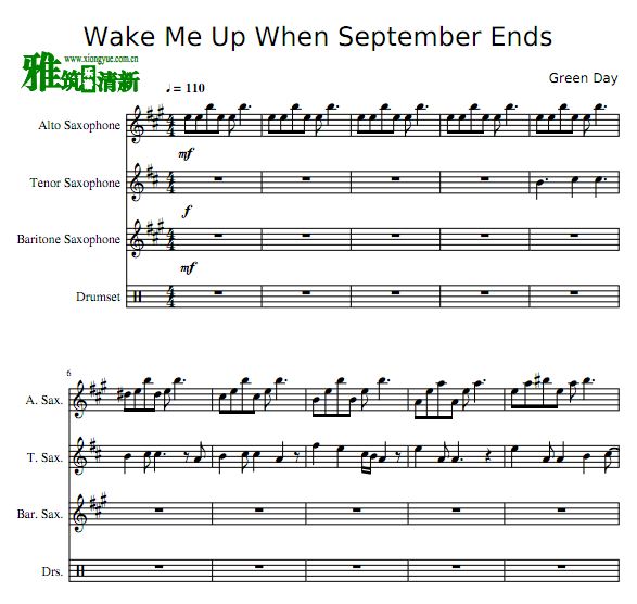 ֶ Wake Me Up When September Ends˹İ