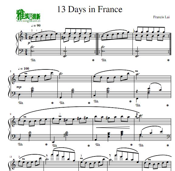 Fancis Lai - 13 Days in France