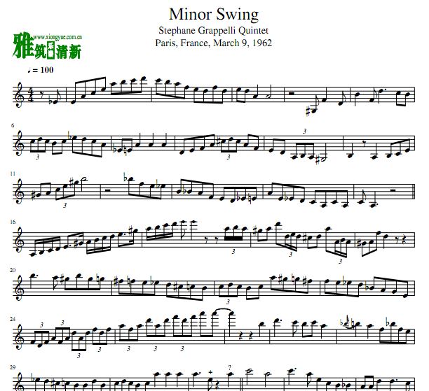 Minor Swing Сٶ