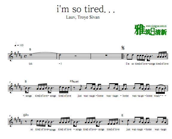 Lauv/Troye Sivan - i'm so tired...