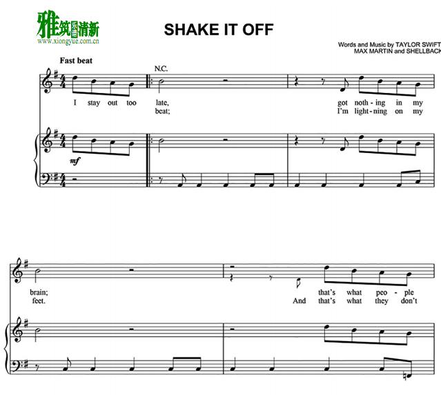 Taylor Swift  -  Shake it Off  