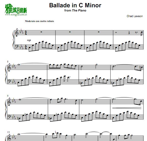 chad lawson - Ballade in c Minor