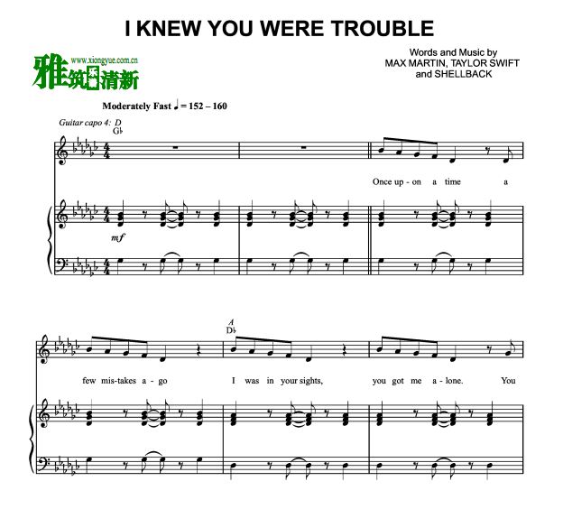 Taylor Swift - I Knew You Were Trouble 