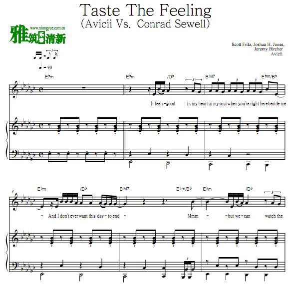 Avicii - Taste The Feelingٰ (Avicii Vs. Conrad Sewell)