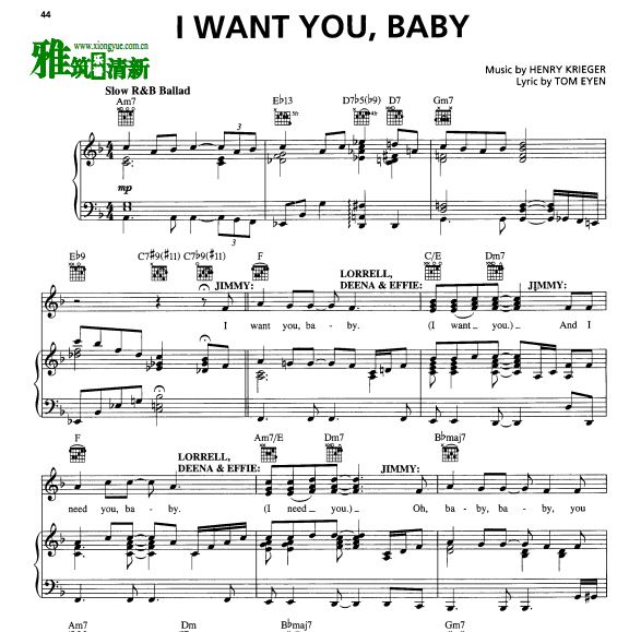 ׷Ů Dreamgirls  - I Want You Babyָ 