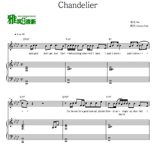 Charlie Puth Chandelier