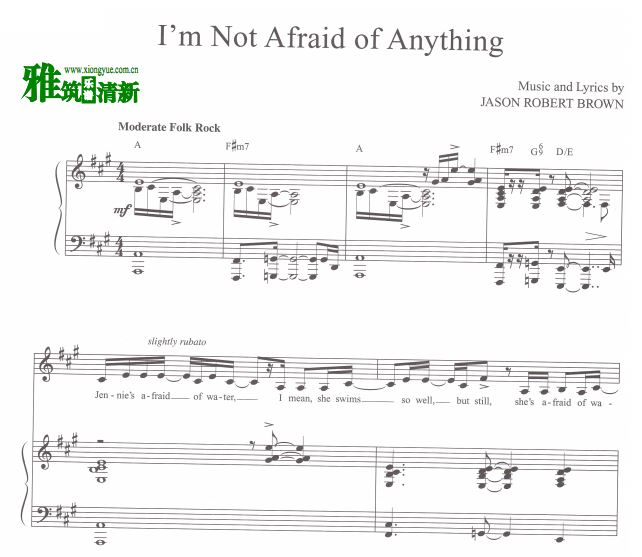 ־songs for a new world - I'm Not Afraid of Anythingٰ 