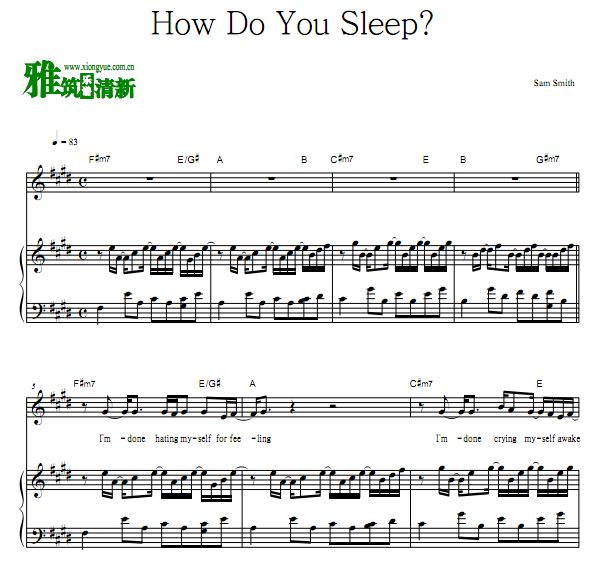 Sam Smith - How Do You Sleep 