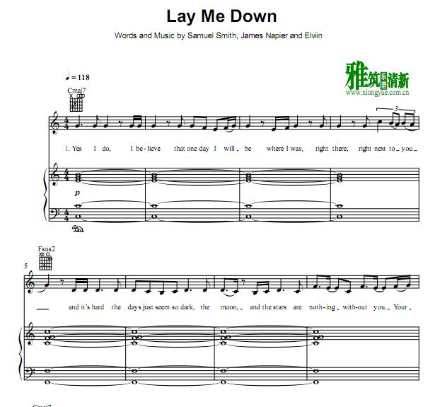Sam Smith - Lay Me Down Cٰ