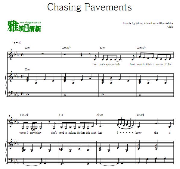 Adele - Chasing Pavements 