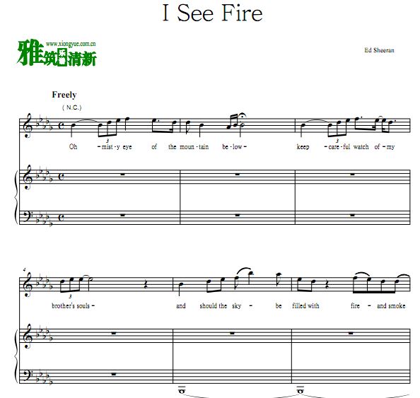 Ed Sheeran - I See Fireֵ