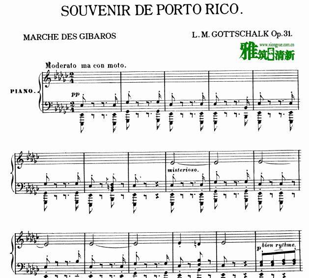 Ļ Souvenir de Porto Rico, Op. 31