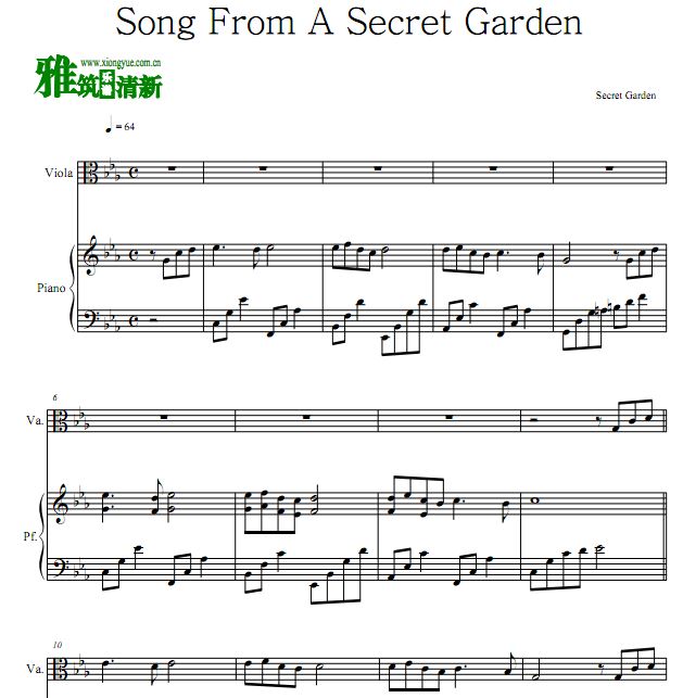Song From a Secret Garden ԰֮ٸٺ