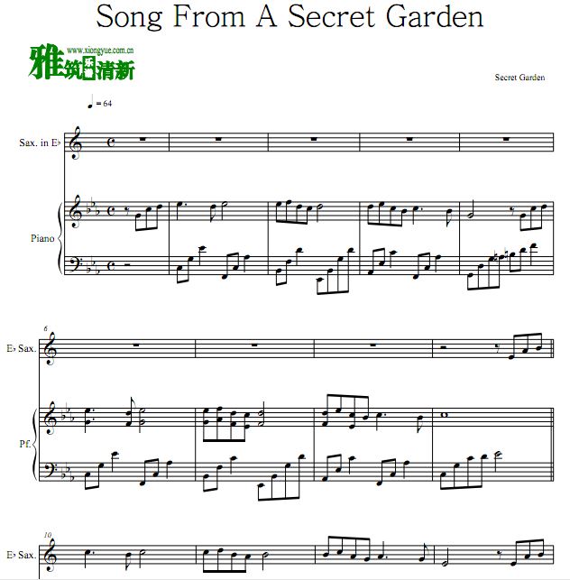 Song From a Secret Garden ԰֮˹ٶ