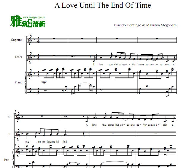 Maureen McgovernPlacido Domingo - A Love Until The End Of Time ָ 