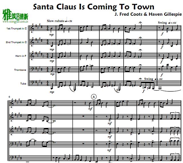Santa Claus Is Coming To Town ͭ