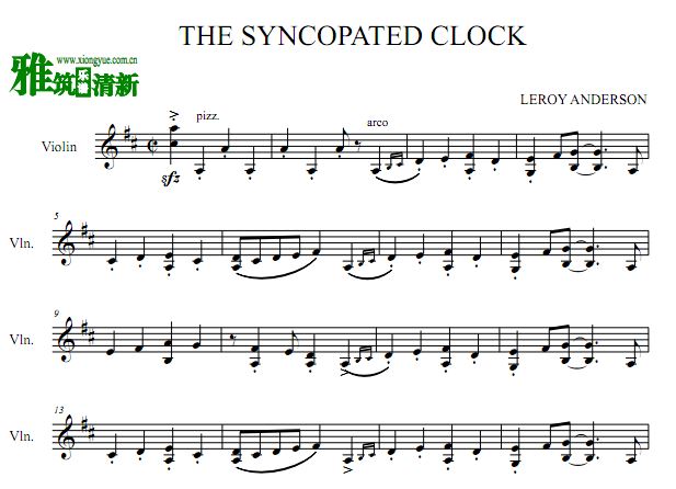 зʱ The Syncopated Clock С