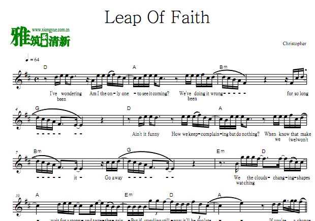 Christopher - Leap Of Faith