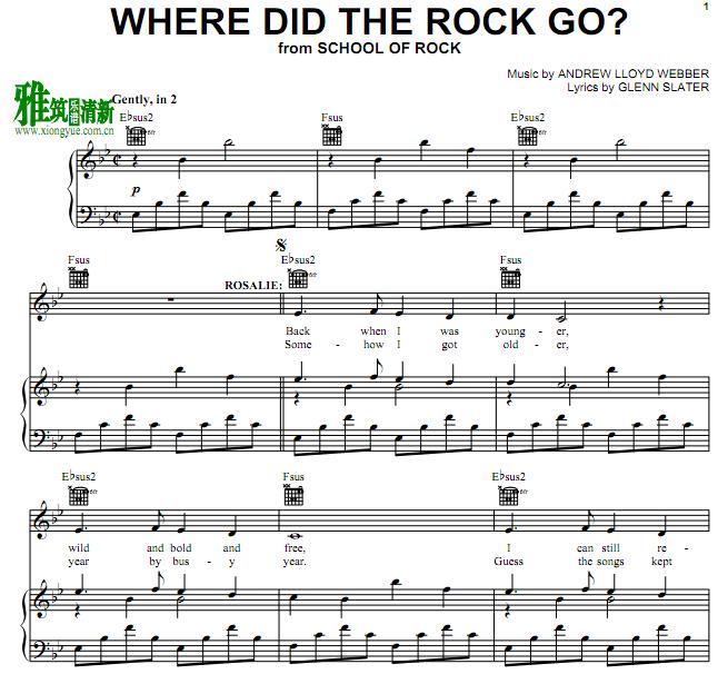 School of RockҡѧУ Where Did the Rock Go