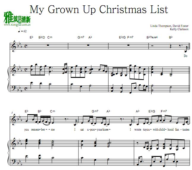 Kelly Clarkson-My Grown Up Christmas Listٰ