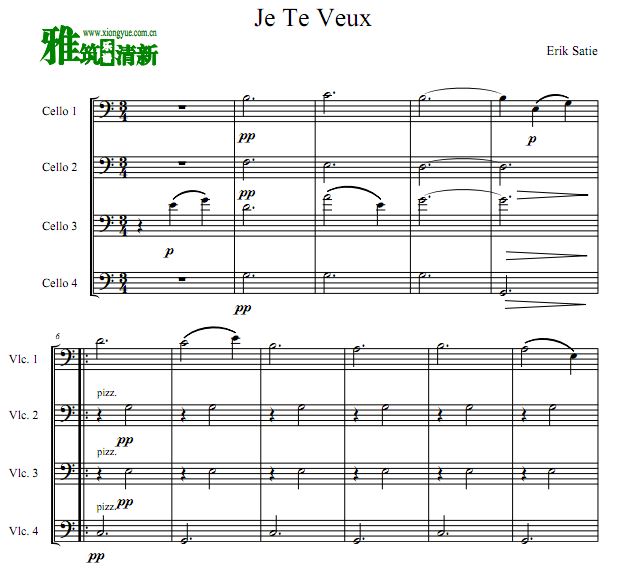 Erik Satie - Je Te Veux Ҫ
