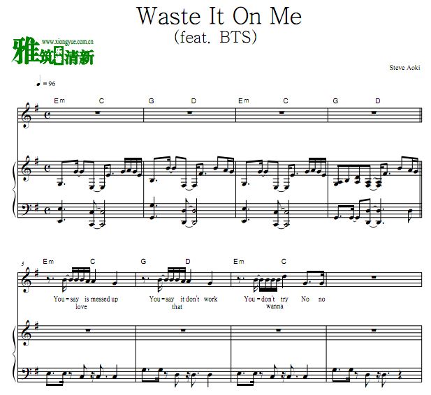 Steve Aoki x BTS - Waste It On Me ٵ  