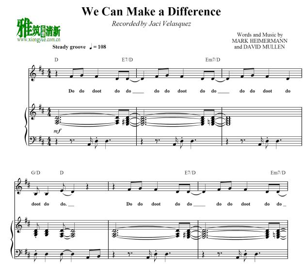 Jaci Velasquez - We Can Make a Differenceٰ