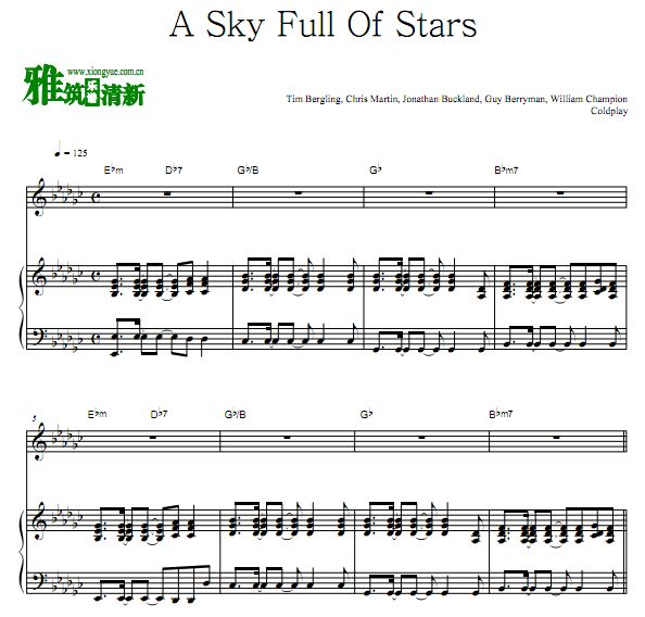 Coldplay - A Sky Full Of Stars  