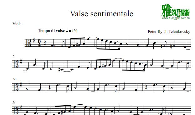 ɷ˹ Բ Valse sentimentale Op.51, No.6