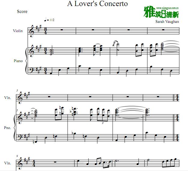 A Lover's Concerto ЭСٰ