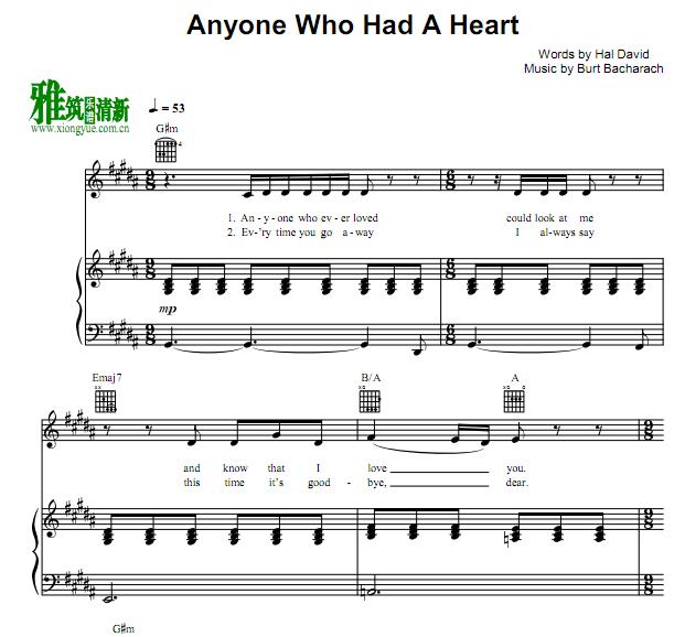 Burt Bacharach - Anyone Who Had A Heartٰ